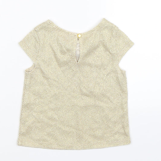 FG4 Girls Gold Basic T-Shirt Size 2-3 Years