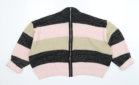 NEXT Womens Multicoloured Knit Pullover Jumper Size M - Oversized