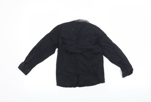 NEXT Boys Black Basic Button-Up Size 4-5 Years