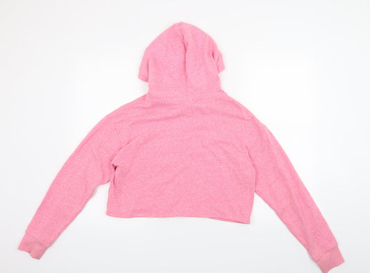 H&M Womens Pink Pullover Hoodie Size S