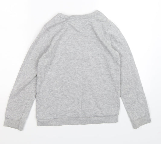 George Girls Grey Jersey Pullover Sweatshirt Size 10-11 Years - Todays outfit