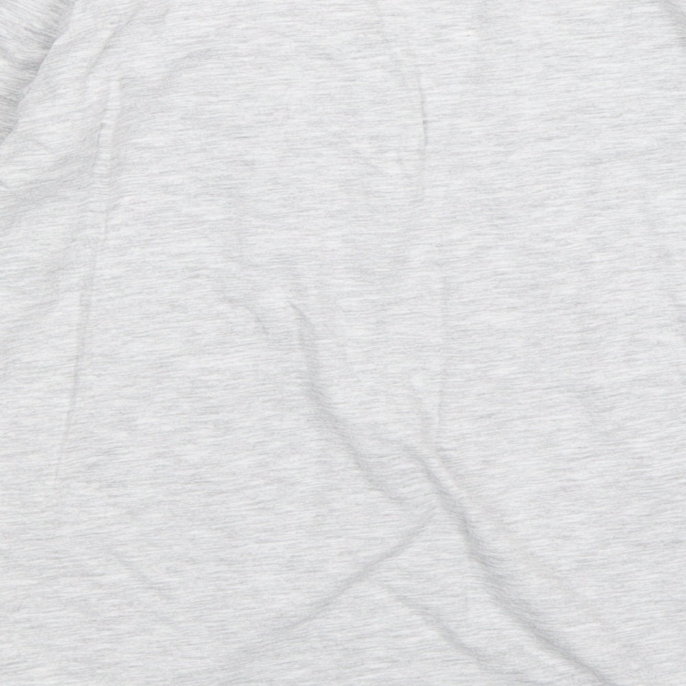 George Girls Grey Basic T-Shirt Size 9-10 Years - glitter all the way