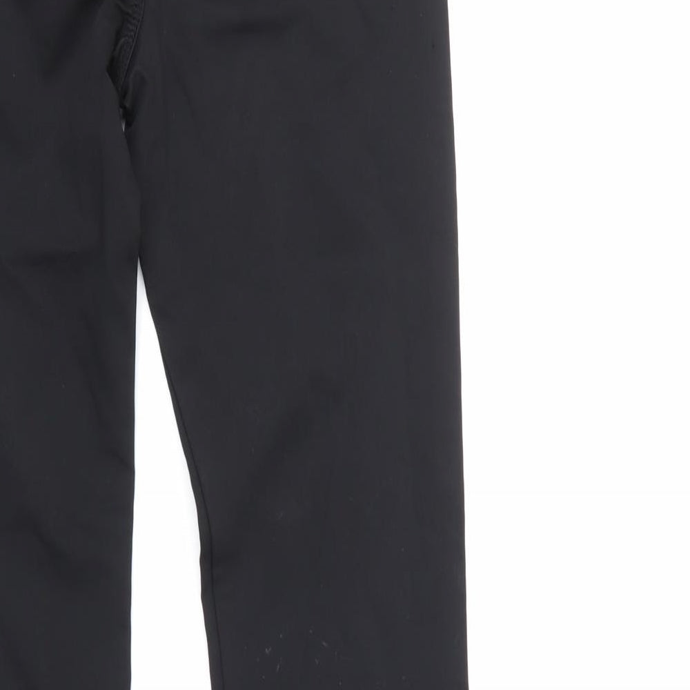AMN Womens Black Trousers Size 8 L32 in