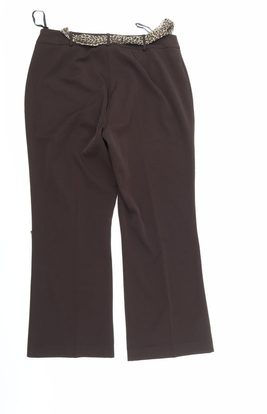 Berkertex Womens Brown Trousers Size 14 L27 in