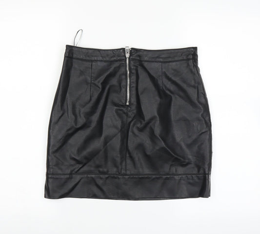 Dorothy Perkins Womens Black A-Line Skirt Size 8