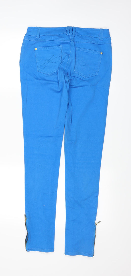 Bullhead Denim Co. Womens Blue Straight Jeans Size 10 L30 in