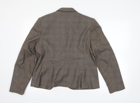 AMARANTO Womens Brown Jacket Size 16