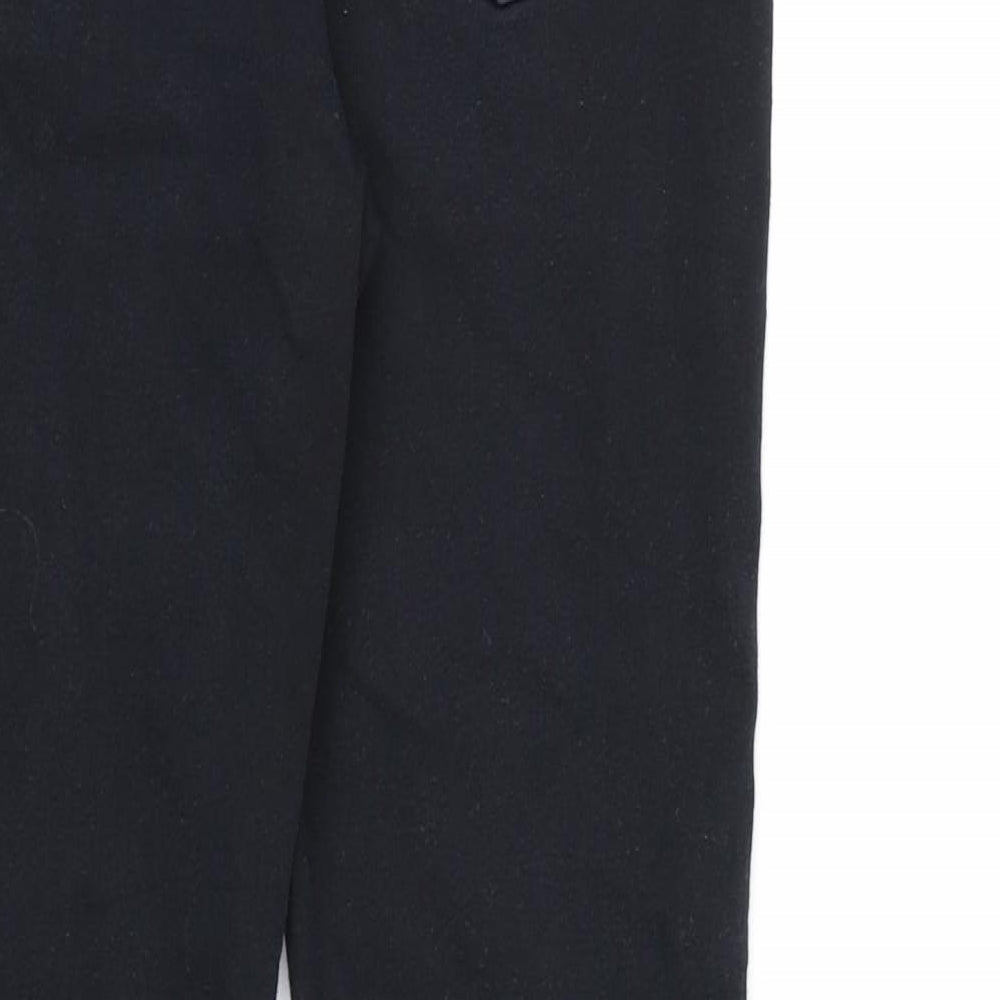 Brand and care label for Denim CO. women’s black denim skinny jeans, size UK 12, 24-inch leg