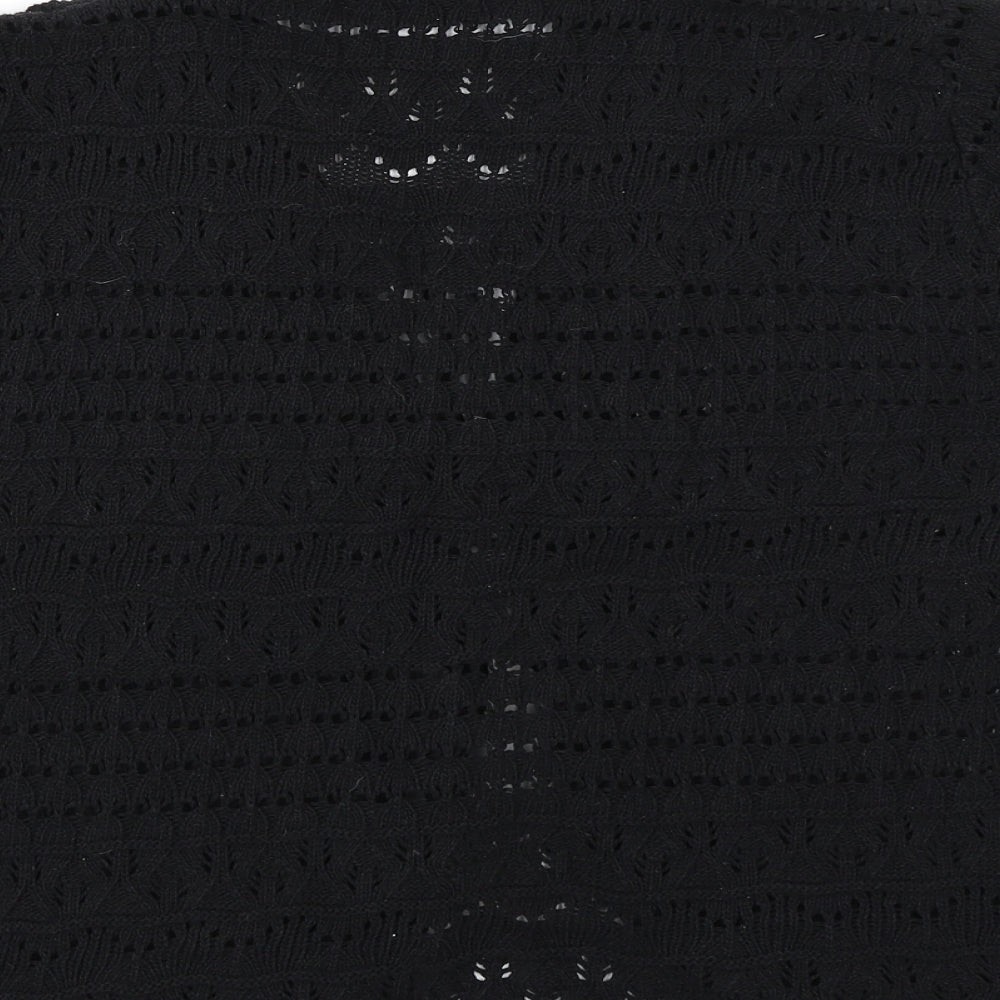Brand and care label for Pure & Natural women’s black knit cardigan jumper, size XL