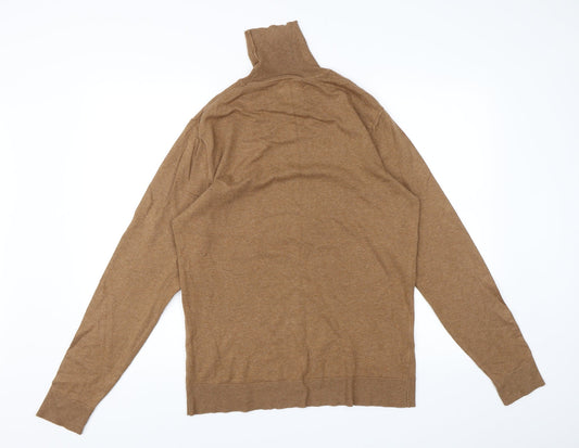 Primark Mens Brown Knit Pullover Jumper Size M