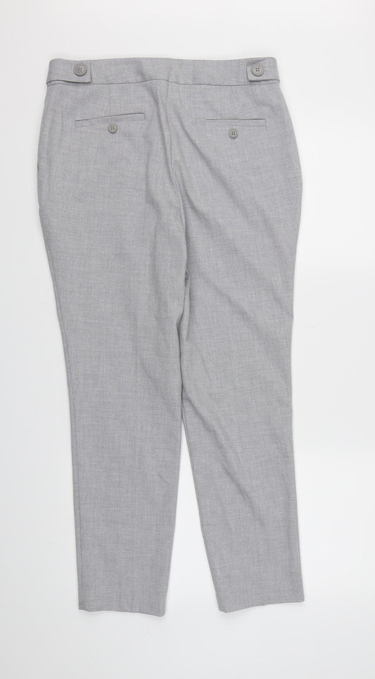NEXT Womens Grey Rayon Dress Pants Trousers Size 10 L26 in