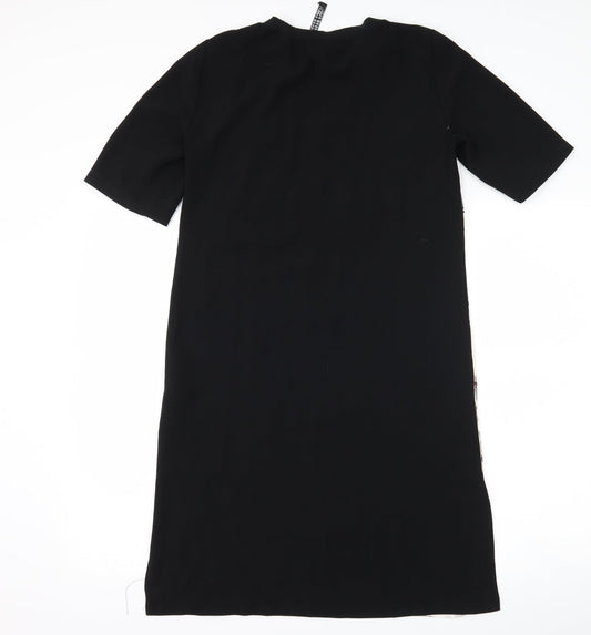 Zara Womens Black Floral Shift Size S