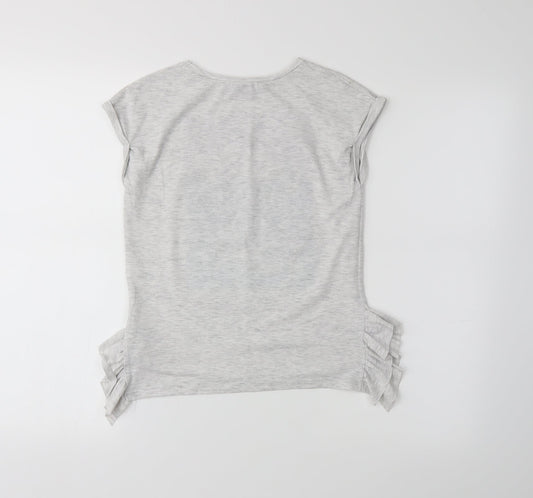 I love girls wear Girls Grey Basic T-Shirt Size 9 Years