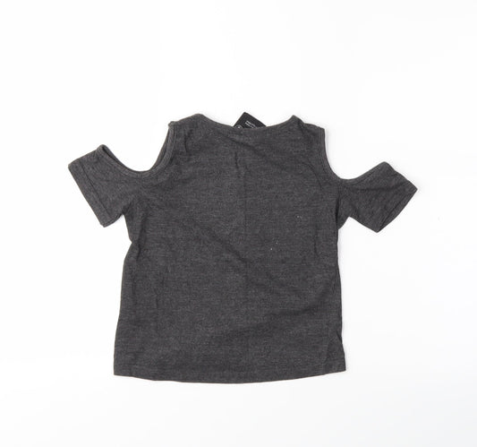Primark Girls Grey Basic Casual Size 7-8 Years - Reversible Sequins