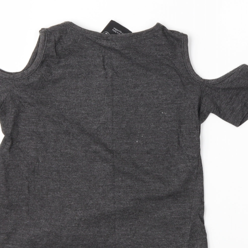 Primark Girls Grey Basic Casual Size 7-8 Years - Reversible Sequins