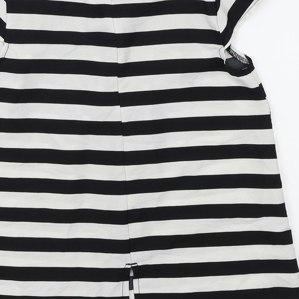 Fabulous Girls Black Striped Basic Blouse Size 6-7 Years