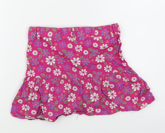 Cherokee Girls Pink Floral Flare Skirt Size 5-6 Years