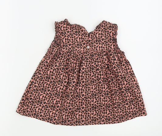 NEXT Girls Pink Animal Print Ball Gown Size 3-4 Years