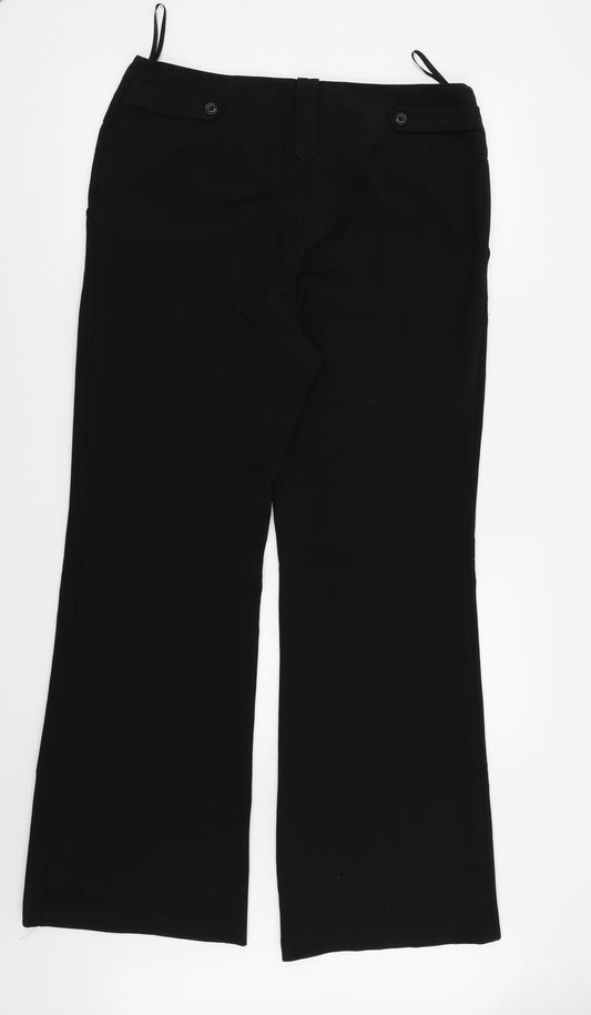Asda George Womens Black Trousers Size 14 L29.5 in