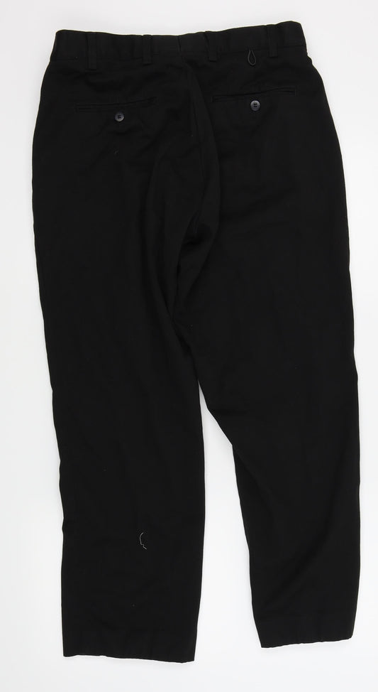 apgear Mens Black Trousers Size 34 in L26 in