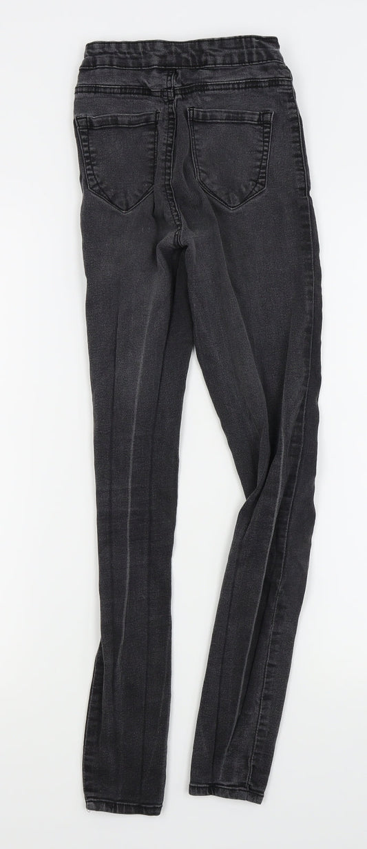 denim and co Womens Black Skinny Jeans Size 4 L25 in