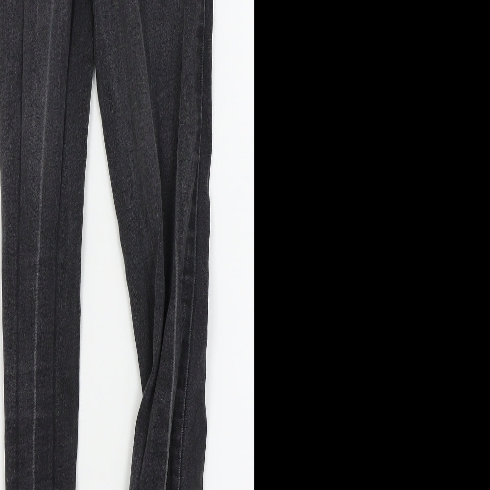 Brand and care label for denim and co women’s black skinny jeans, size UK 4, 25-inch leg