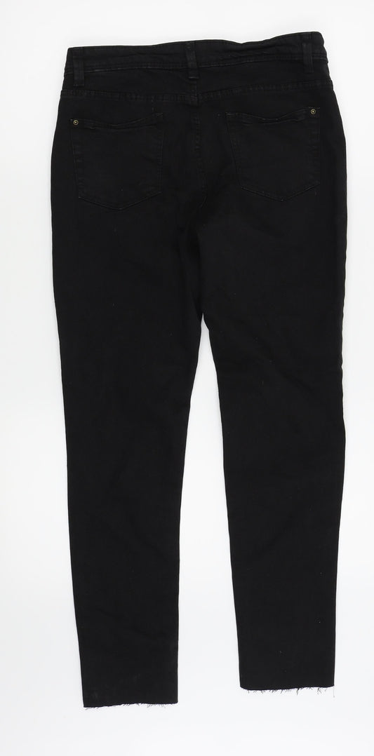 Denim and co Womens Black Skinny Jeans Size 10 L27 in - ripped jeans