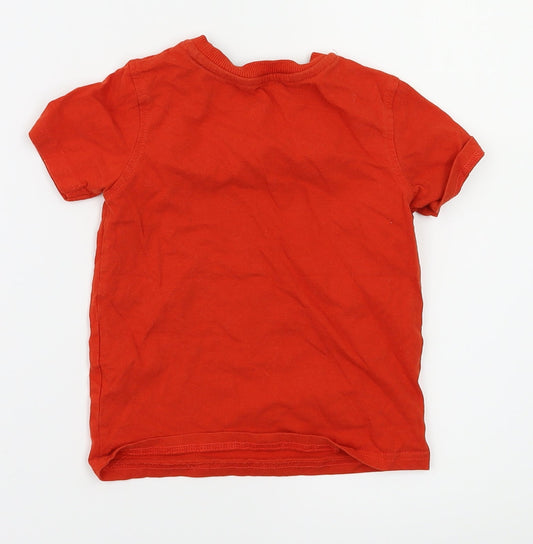 Asda George Boys Purple Basic T-Shirt Size 3-4 Years