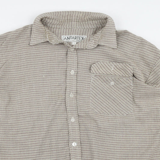 Antarex Mens Multicoloured Check Button-Up Size L