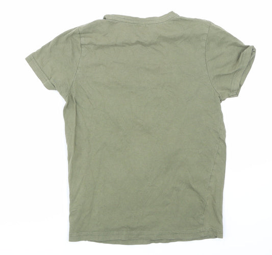 Primark Boys Green Basic T-Shirt Size 9-10 Years