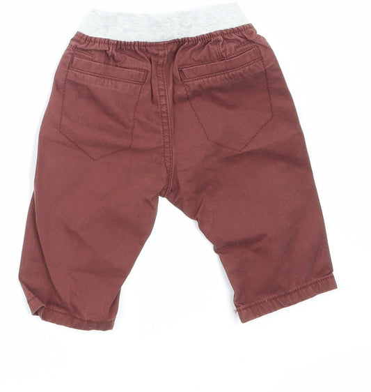 NEXT Boys Red Cargo Jeans Size 3-6 Months