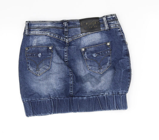 KangaROOS Womens Blue Flare Skirt Size 27 in