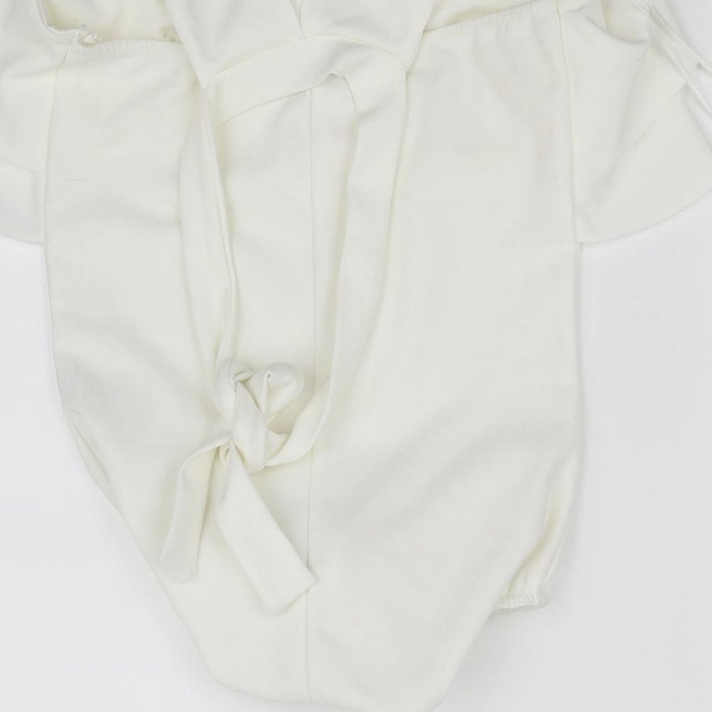 pre worn Womens White Basic Blouse Size 12