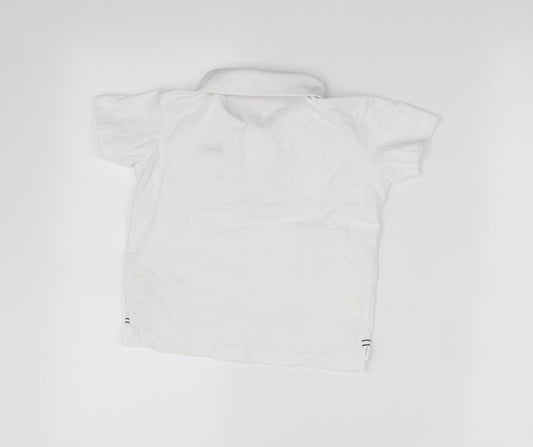 Slazenger Boys White Basic Polo Size 5-6 Years