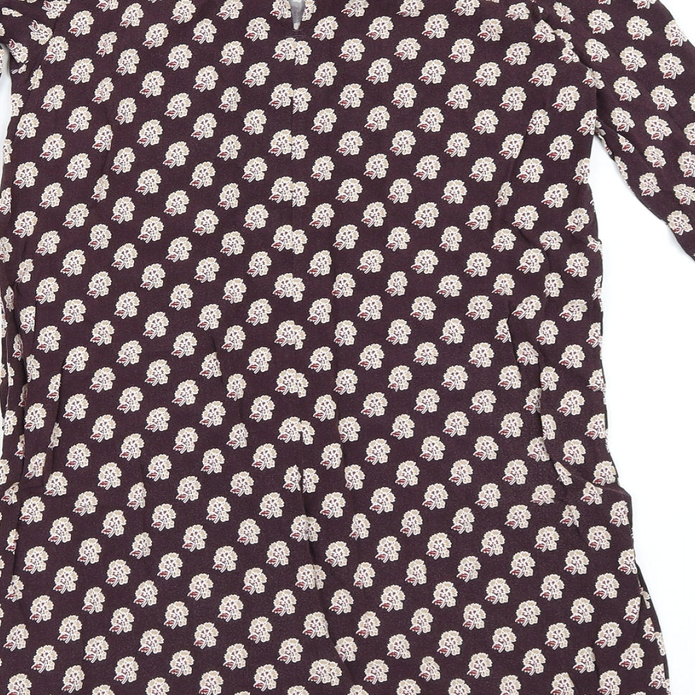H&M Womens Purple Tunic Blouse Size 32