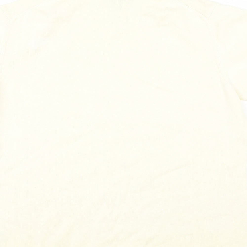 Lands End Womens Yellow Basic T-Shirt Size 10