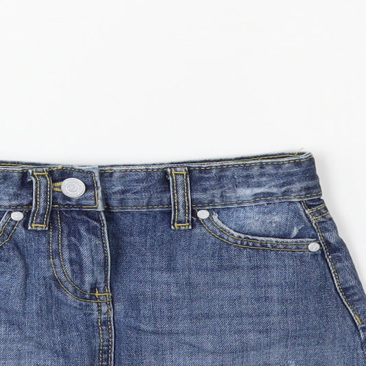 Matalan Girls Blue Denim Mini Skirt Size 5 Years