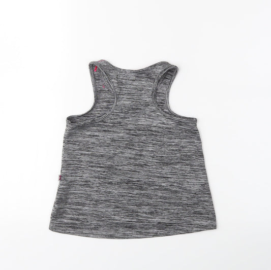 Jojo Silva Girls Grey Basic Tank Size 6-7 Years