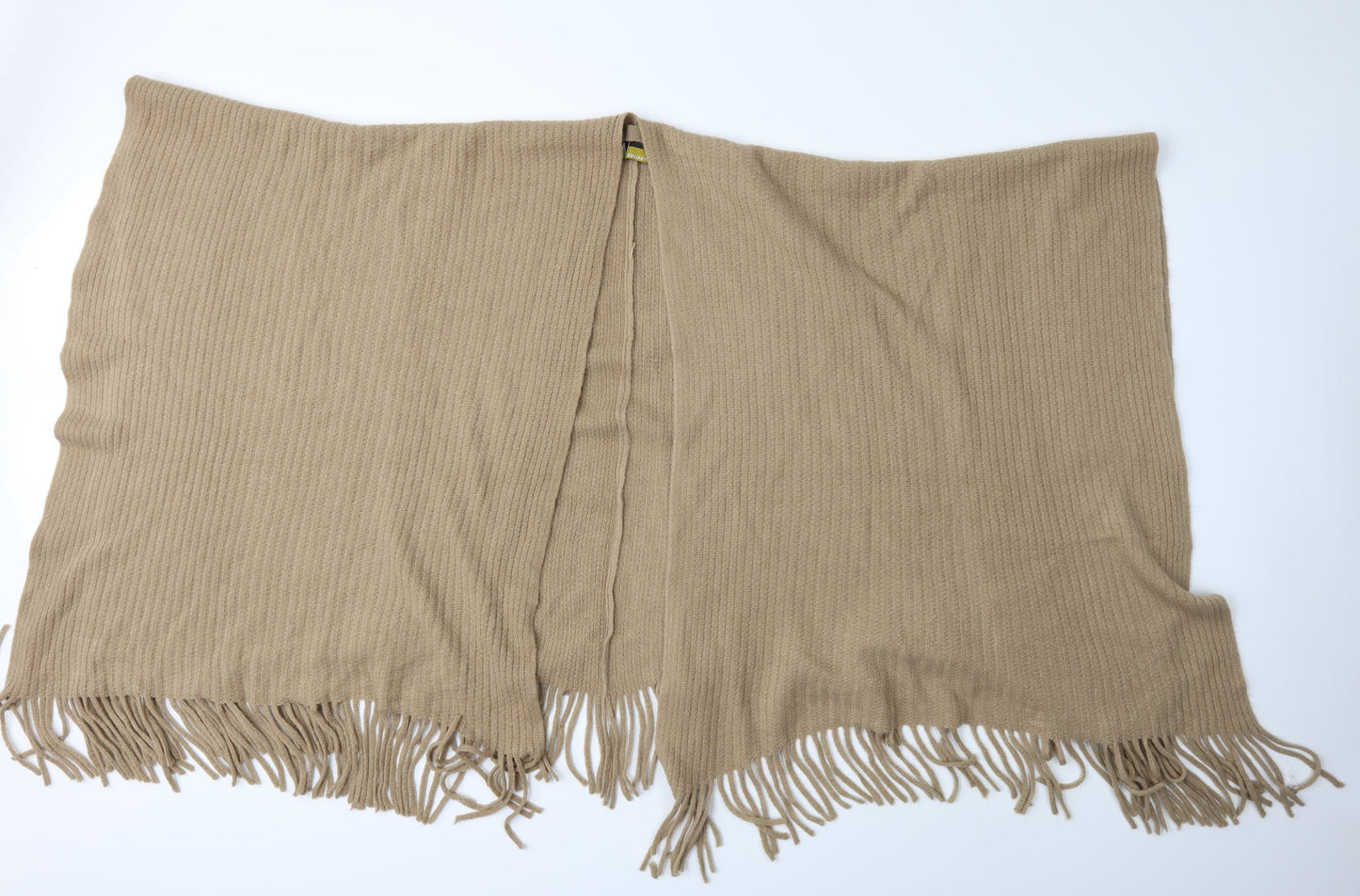 Additional front view of Preworn women’s beige shawl/wrap