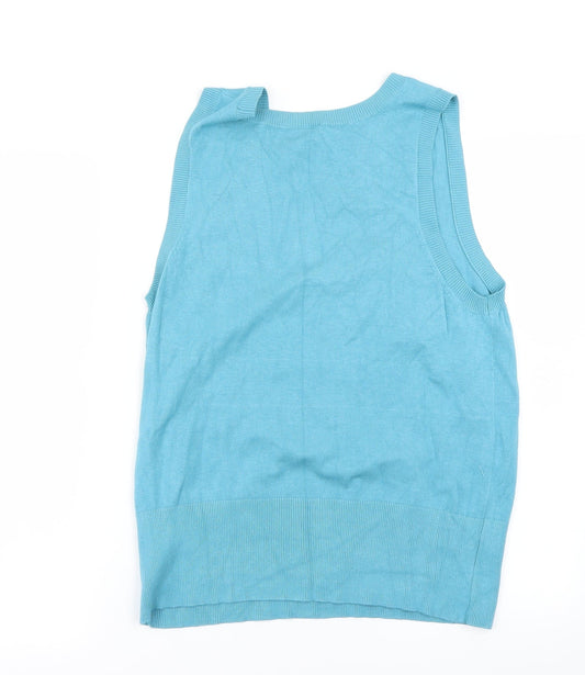 Wallis Womens Blue Basic T-Shirt Size 18