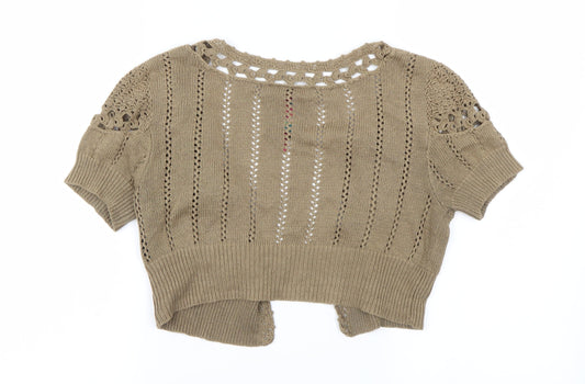 NEXT Girls Brown Cardigan Jumper Size 10 Years