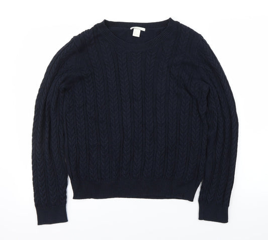 H&M Mens Blue Pullover Jumper Size L
