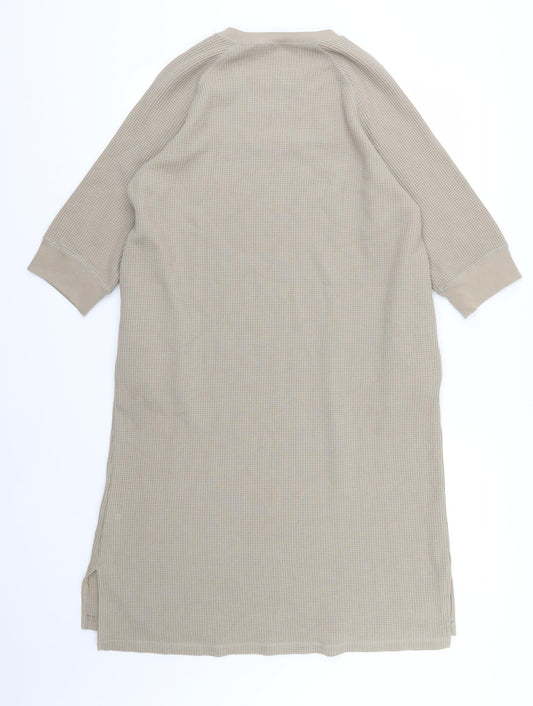 Uniqlo Girls Brown Jersey T-Shirt Dress Size 13 Years