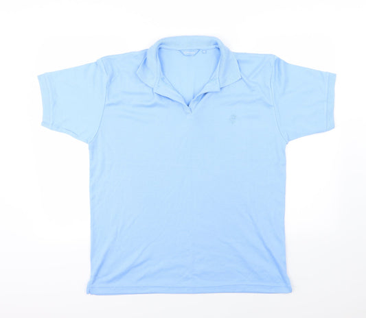 Cottonique Mens Blue Jersey Polo Size XL