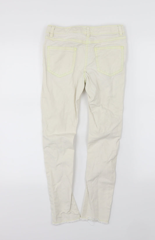 NEXT Girls White Denim Skinny Jeans Size 11 Years