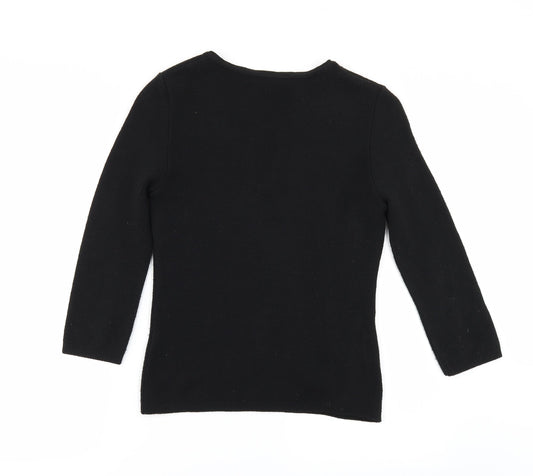 VIP Womens Black Pullover Jumper Size 10