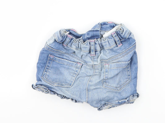 TU Girls Blue Denim Capri Jeans Size 12-18 Months - Shorts