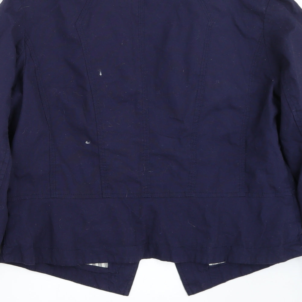 Newlook Womens Blue Jacket Coat Size 14