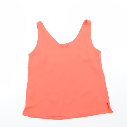Wallis Womens Orange Basic Tank Size 10