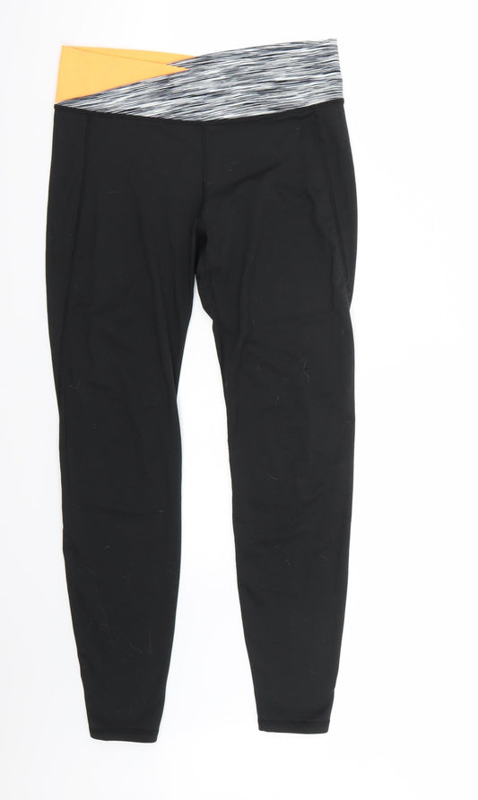 Workout Womens Black Capri Leggings Size S L26 in